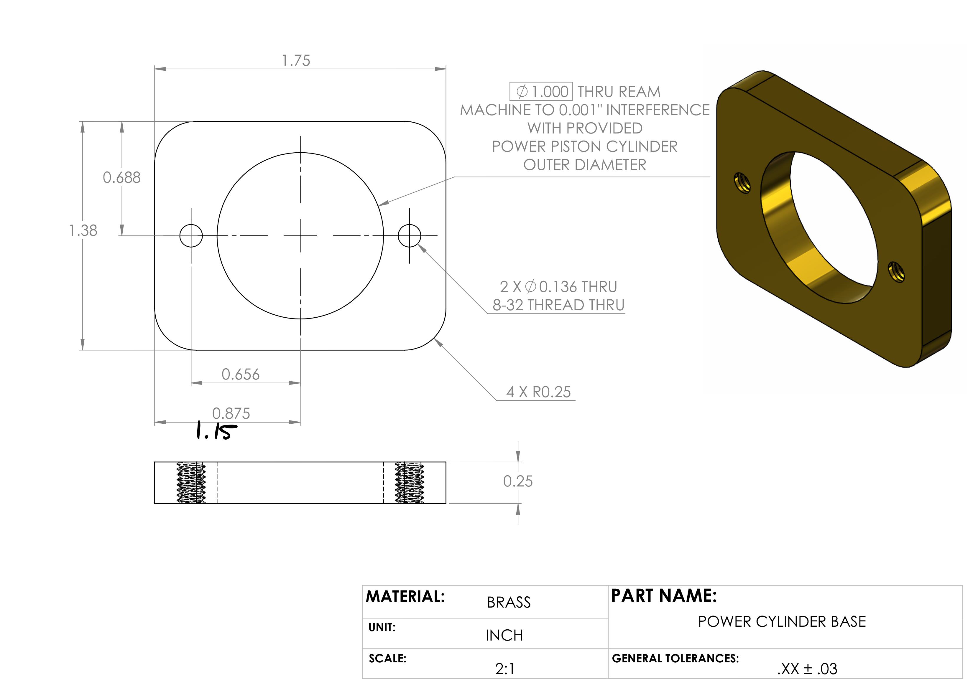 Preview of Detailed process plan for manufacturing the power cylinder base