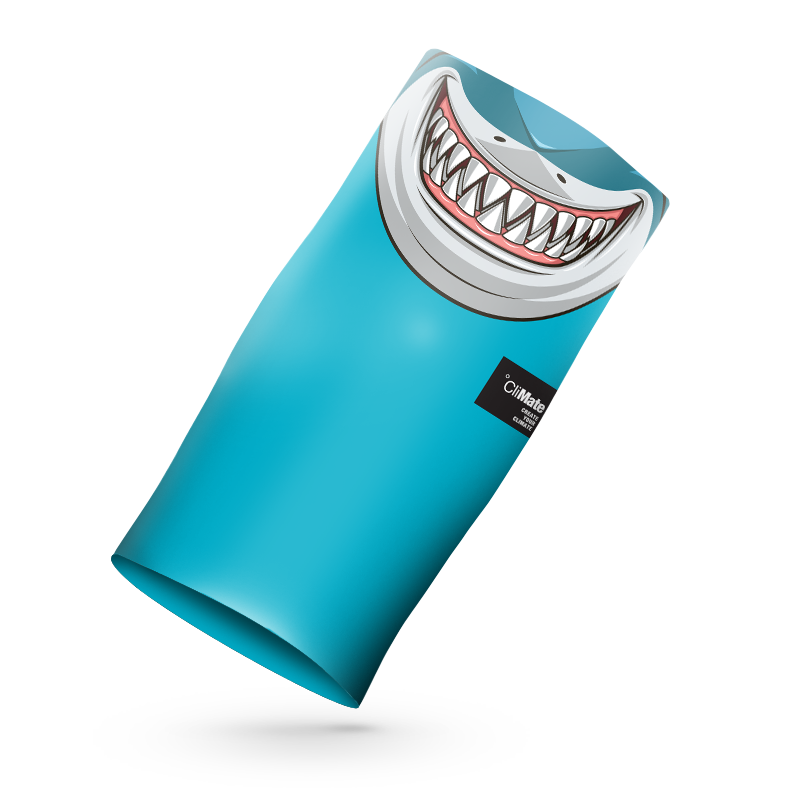 Climate Sport Kids Scarf (Mask / Buff / Face Shield) - Shark Face
