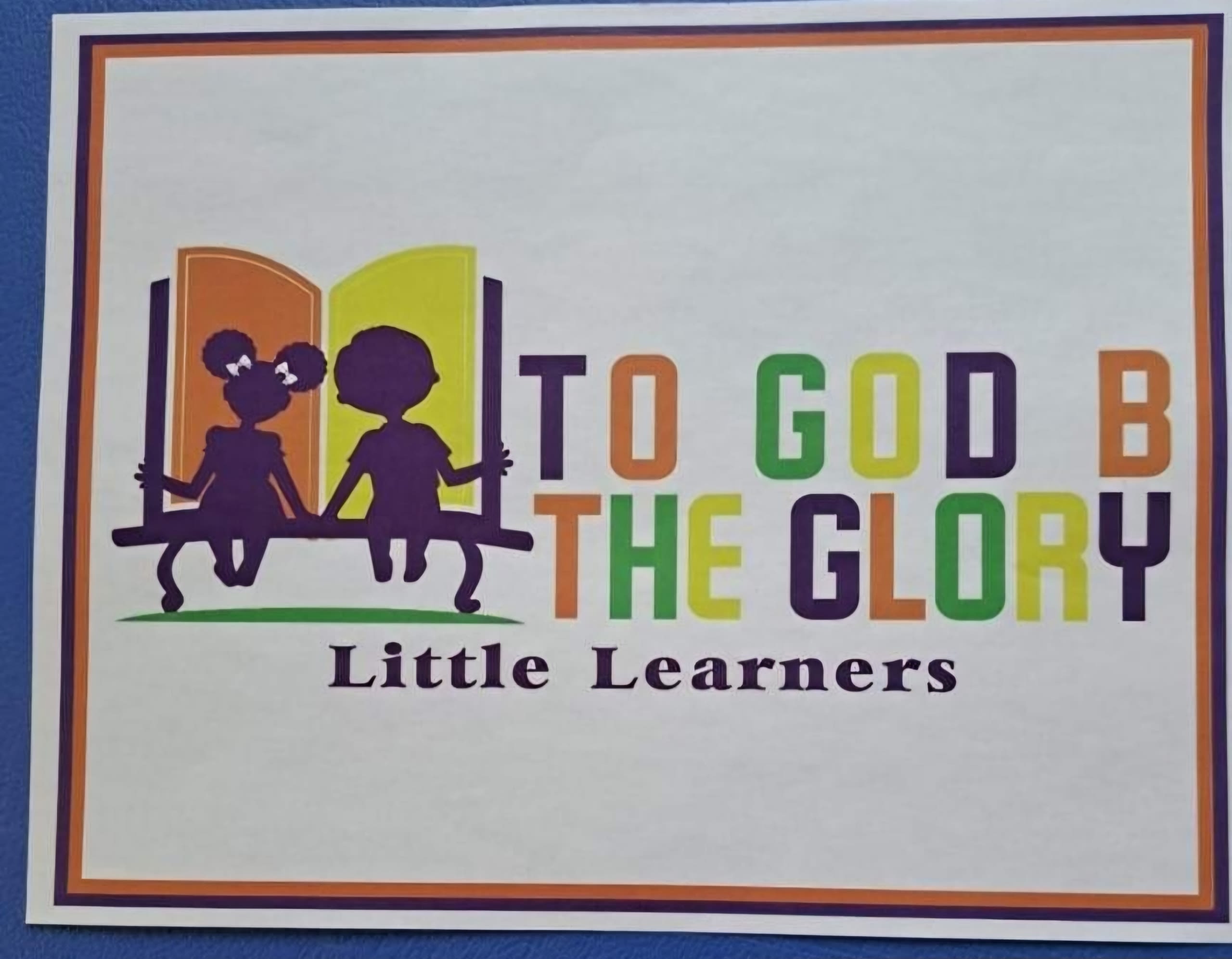 To God B The Glory Little Learners 