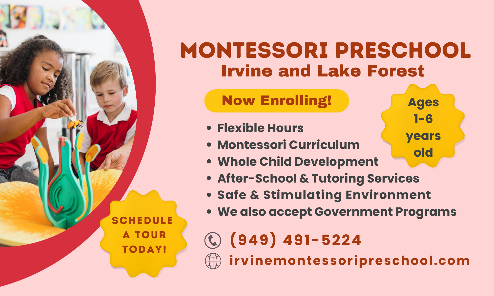 Montessori Preschool Irvine &amp; Lake Forest