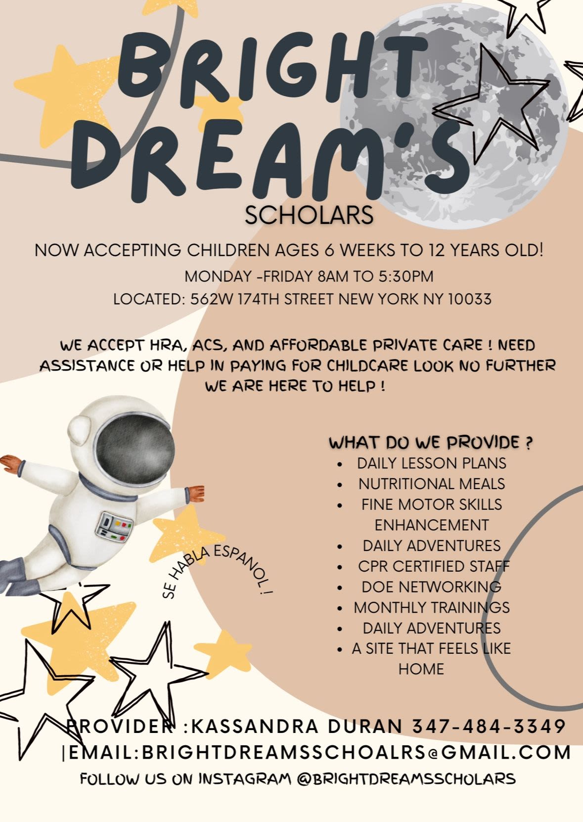 Bright Dreams scholars 
