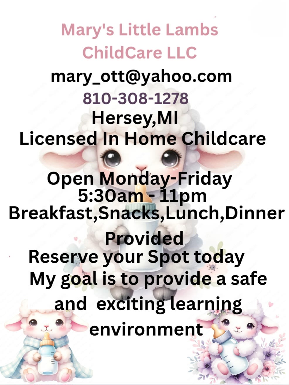 Mary's Little Lambs Childcare LLC