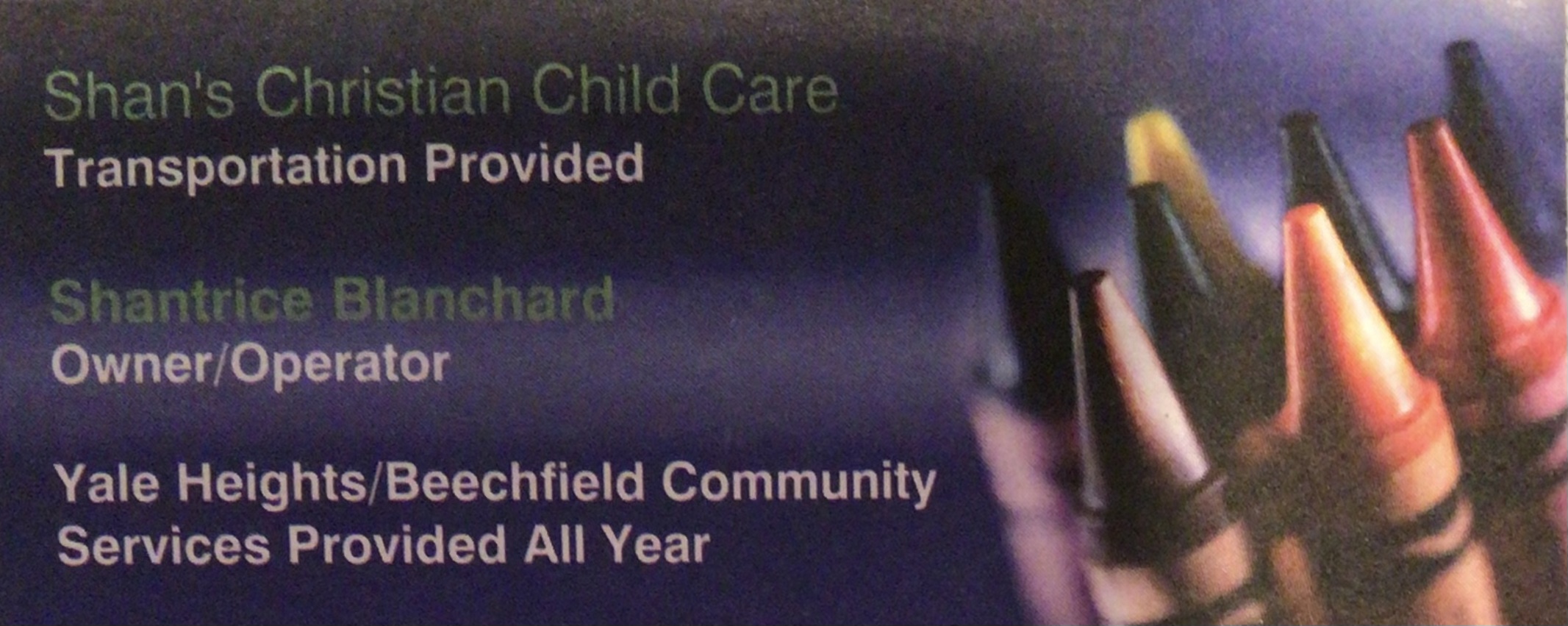 Shan’s Christian Child Care