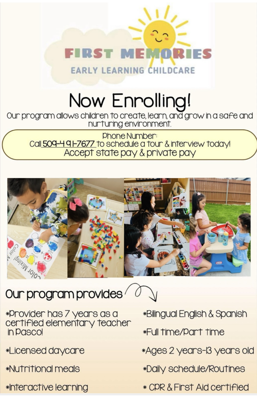 Marcela Gasca (First Memories Early Learning Childcare LLC)