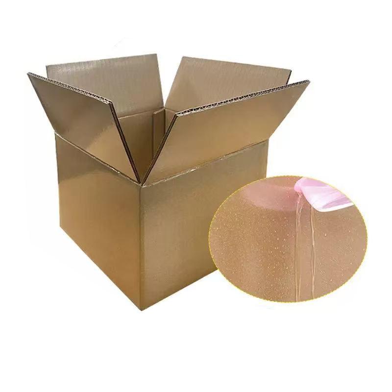 Waxed-coated corrugated cartons with a moisture-resistant waxed surface for meat, fish and wet produce packing