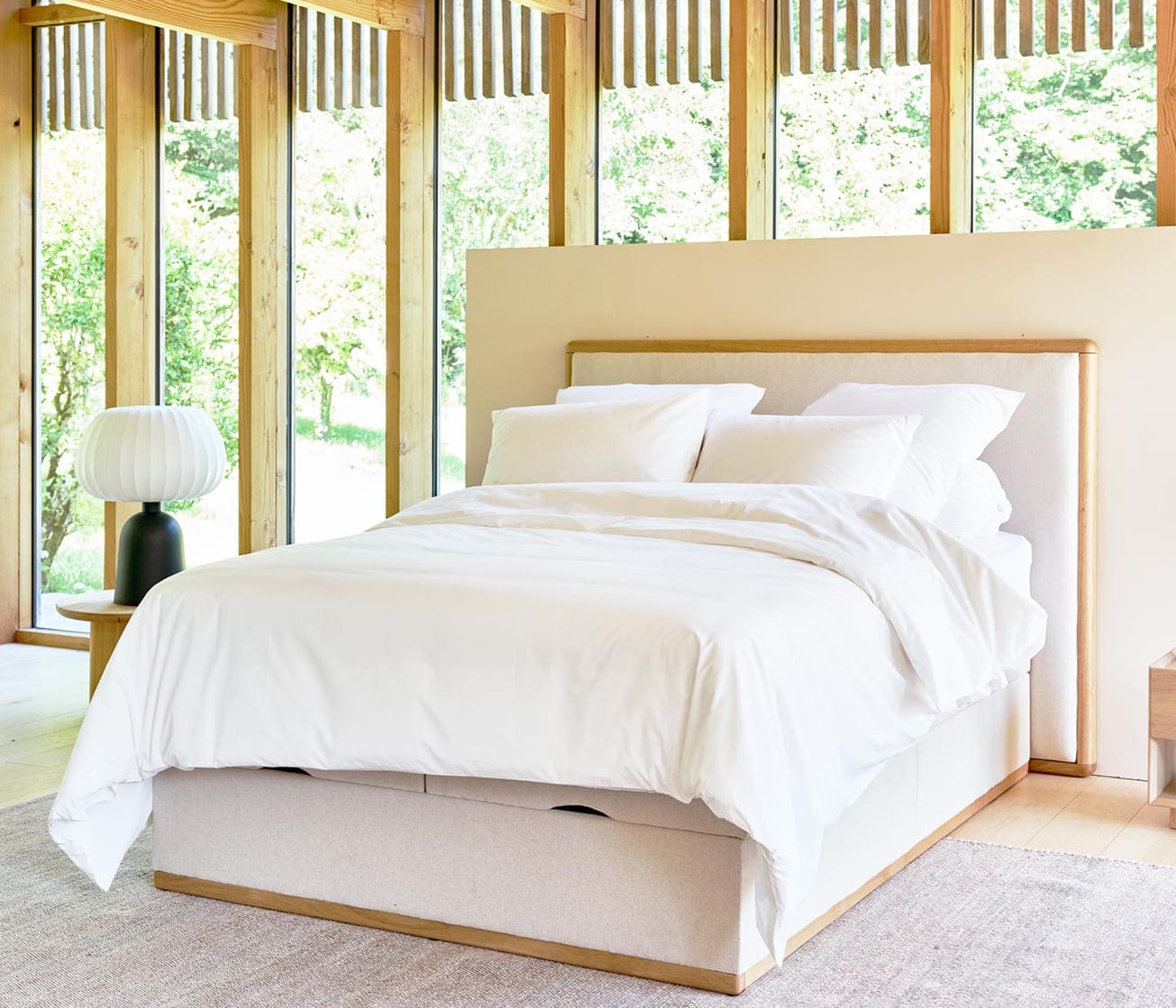 lit coffre premium en bois massif - la voile