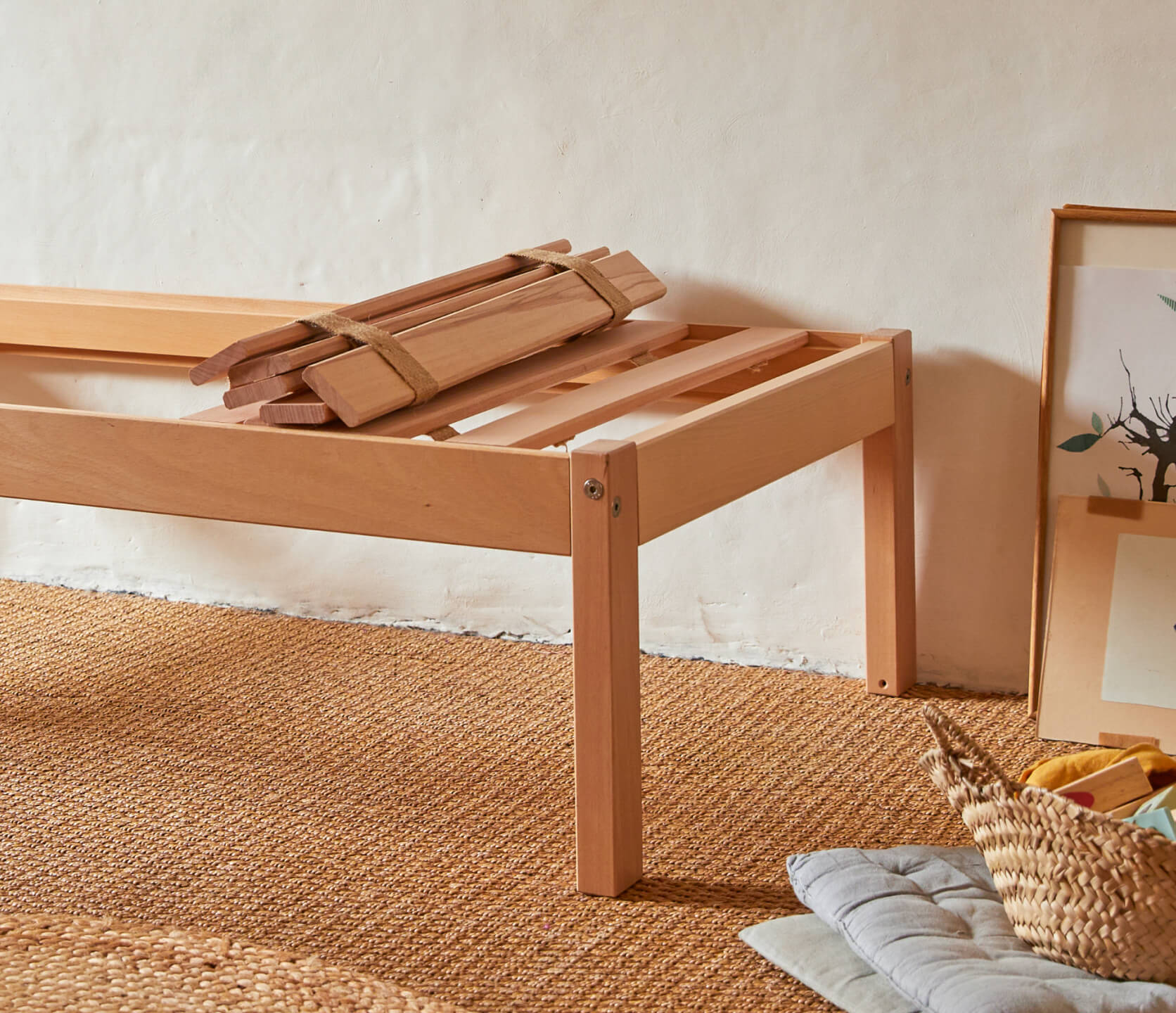 Lit enfant en bois avec barrière Samos Kid