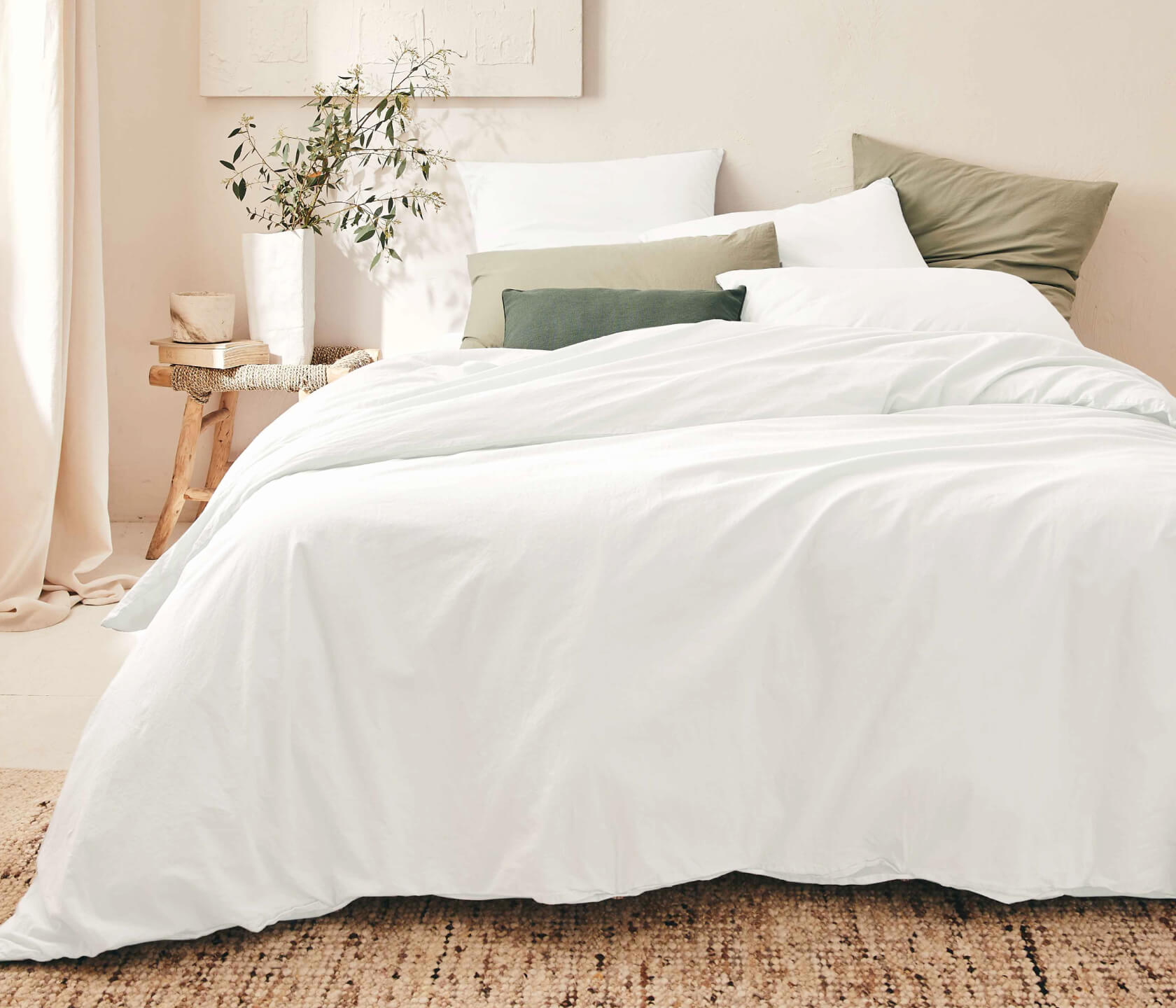 Linge de lit Marius, Percale de coton 80 fils