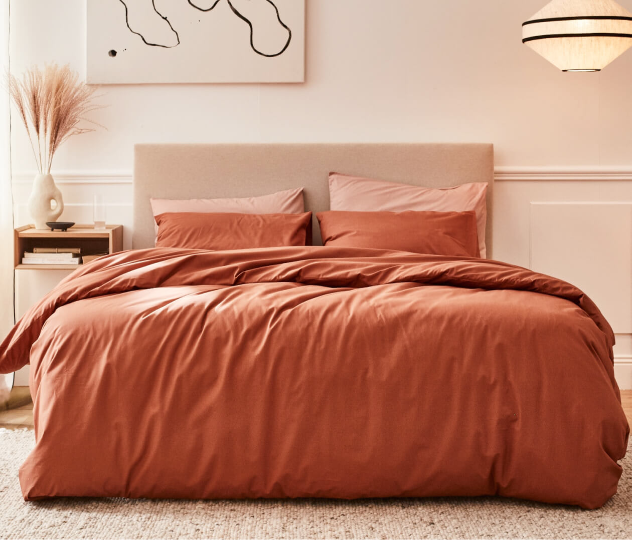 Housses de couette couleur terracotta : les plus belles parures de lit -  Marie Claire