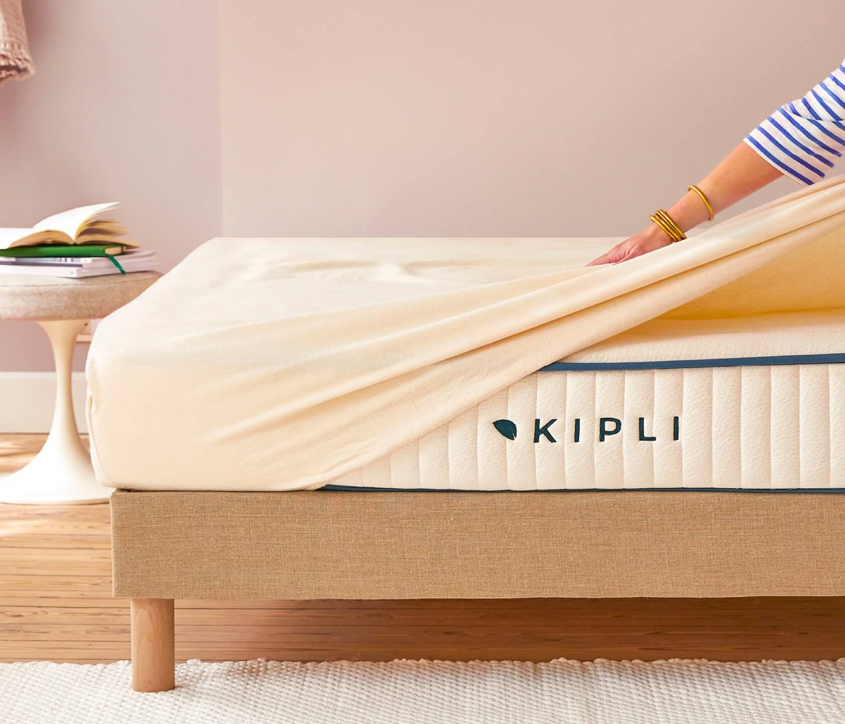 protège matelas en coton biologique - bonnet 40 cm