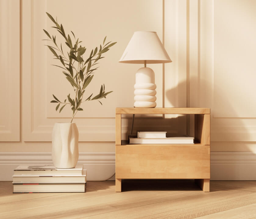 table de chevet en bois massif ava