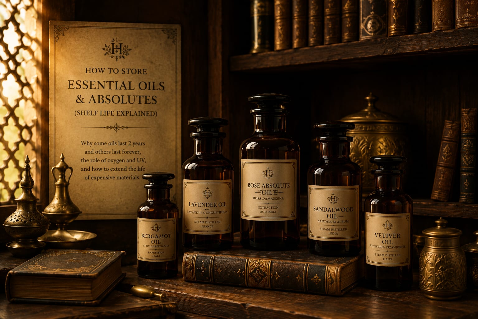 How to Store Essential Oils & Absolutes (Shelf Life Explained)