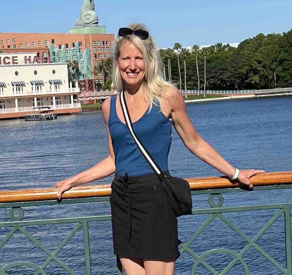 Heather Gaglione standing on a pier.