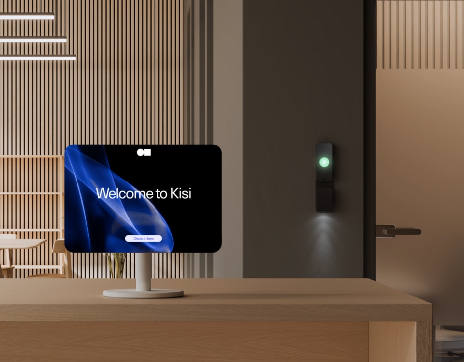 visitor management kiosk with access control