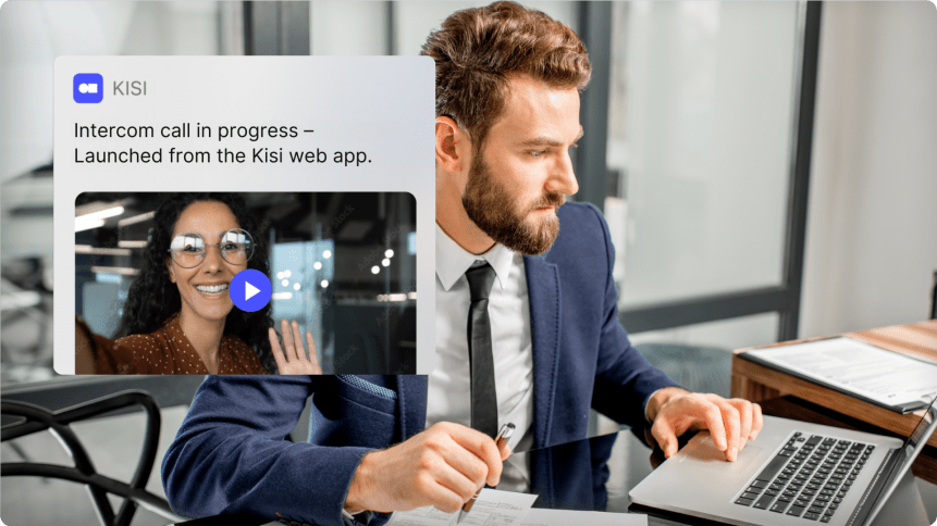 Intercom calls from the web app as a product update