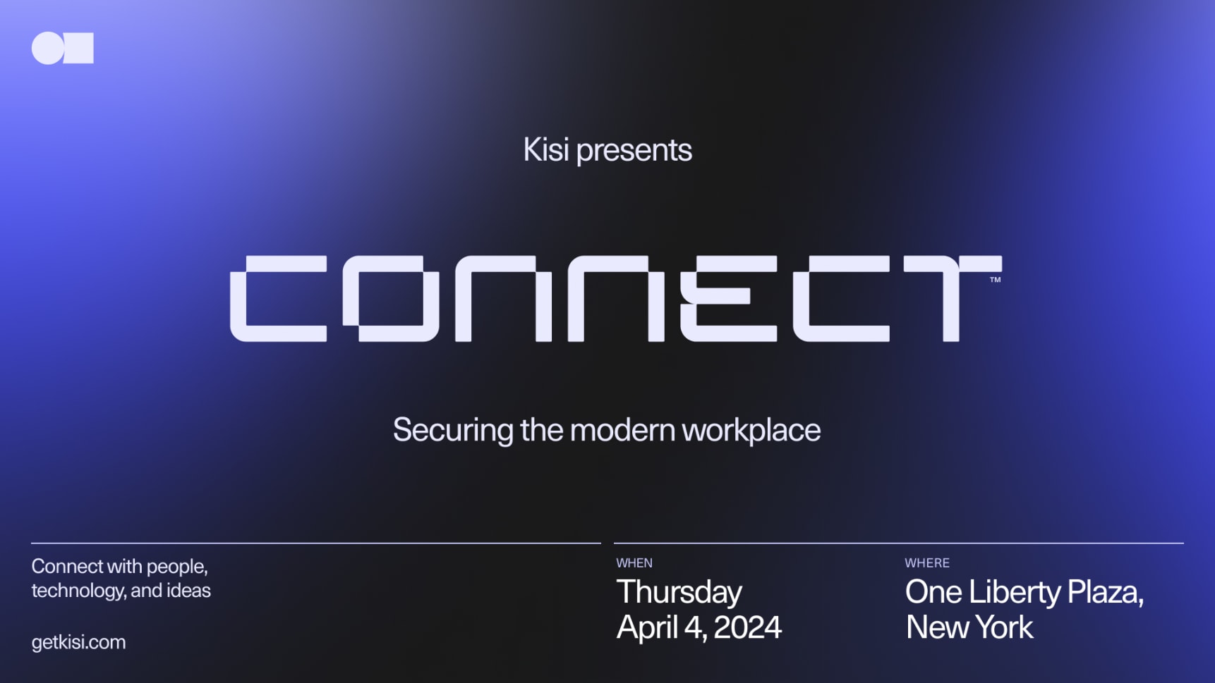 Kisi Connect event info