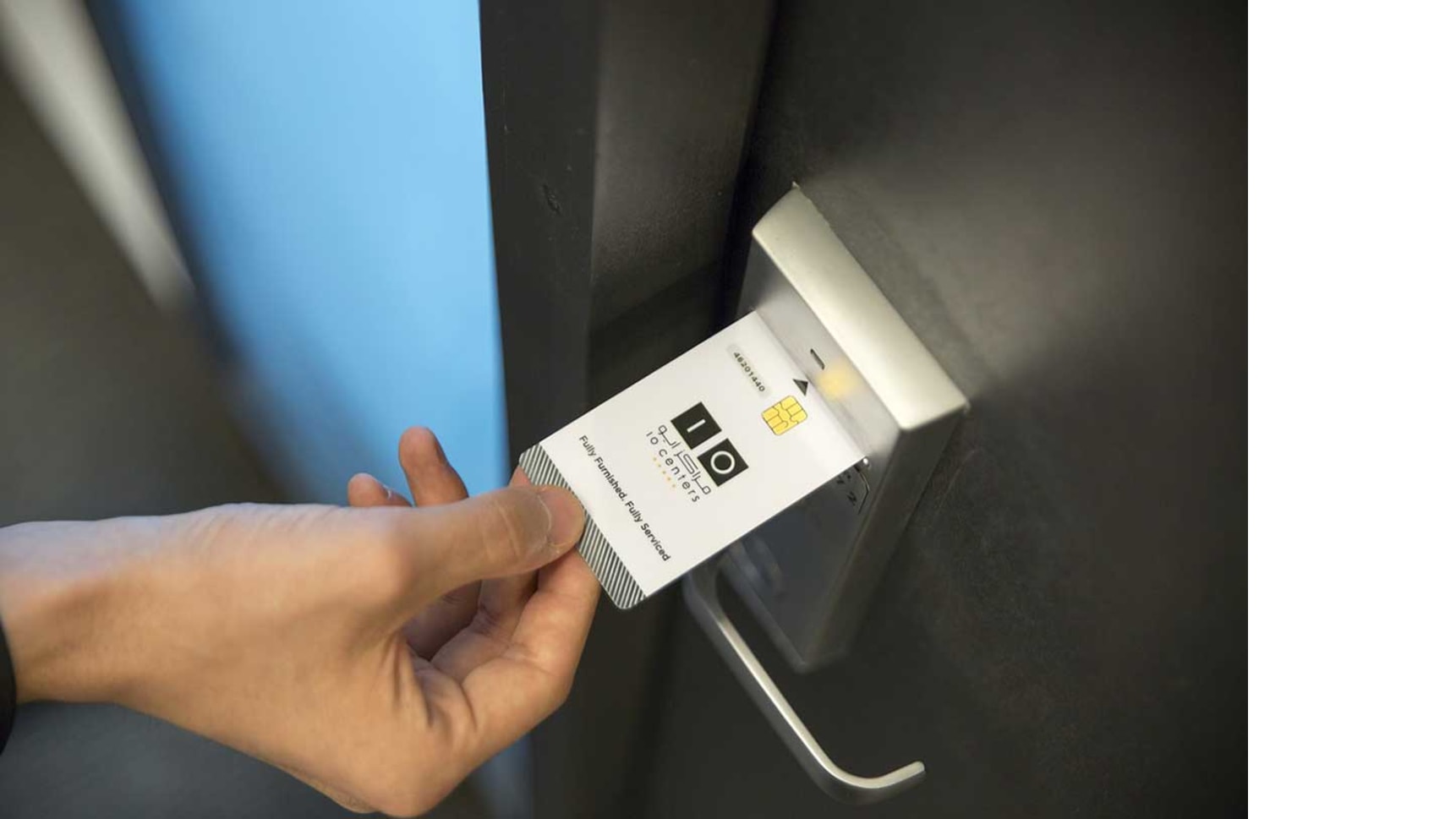 HID keycard in use