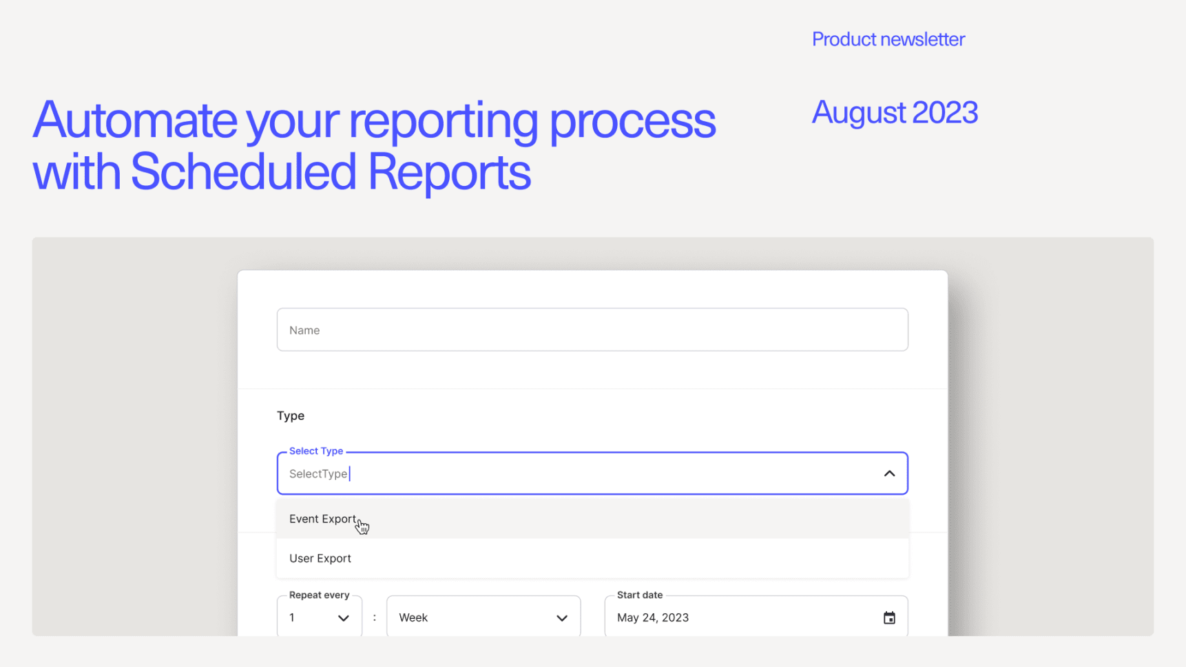 Automate your reporting process