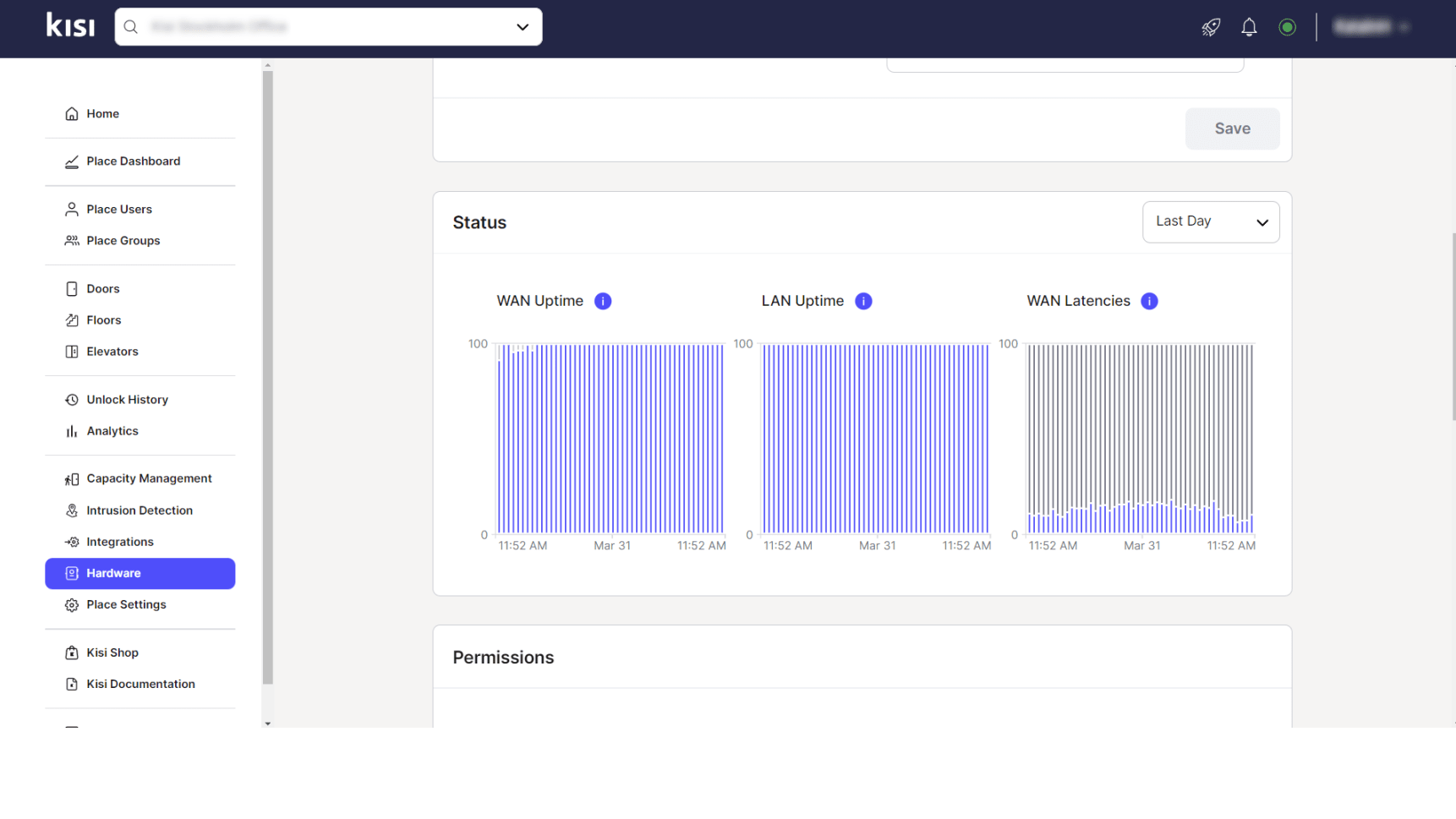 Kisi hardware metrics