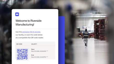 manufacturing visitor management system