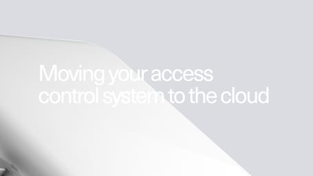 An image with 'Moving your access control system to the cloud' written with the Kisi's Controller Pro in the background
