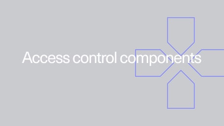 Branded Kisi image showing the text: Access control components