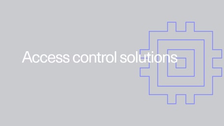 Branded Kisi image showing the text: Access control solutions