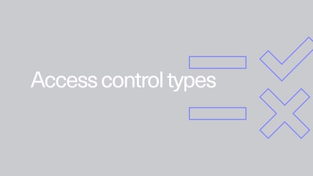 Branded Kisi image showing the text: Access control types