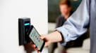 phone tapping access control reader