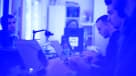 An image showing a part of the Kisi product team working on projects during hack week