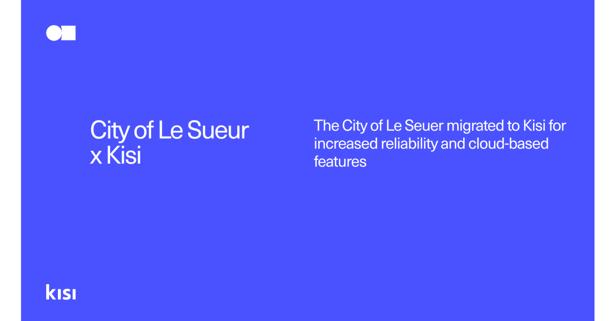 The City of Le Sueur migrates to Kisi for enhanced access control