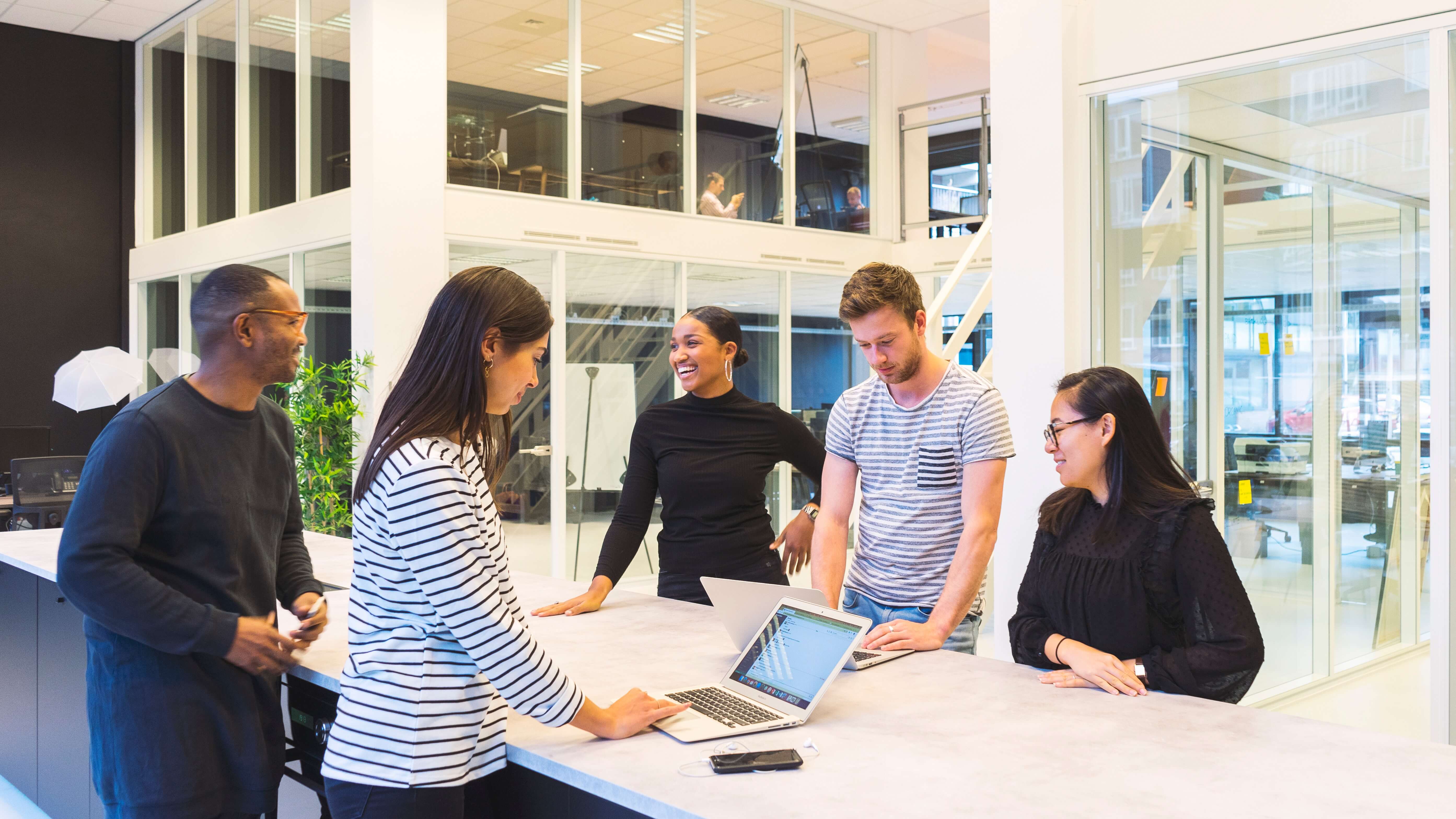 meeting in a coworking space