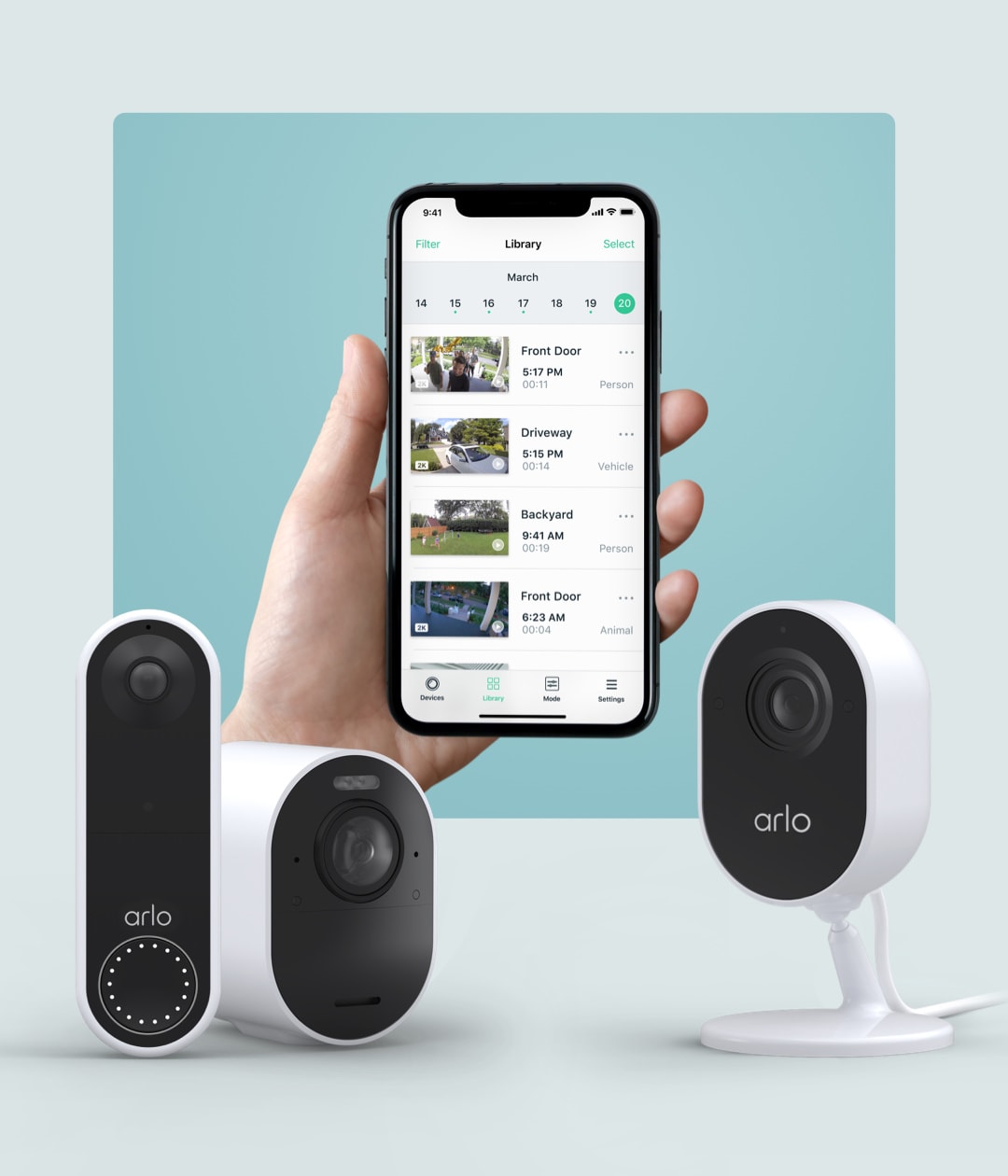 Driveway video monitor outlet