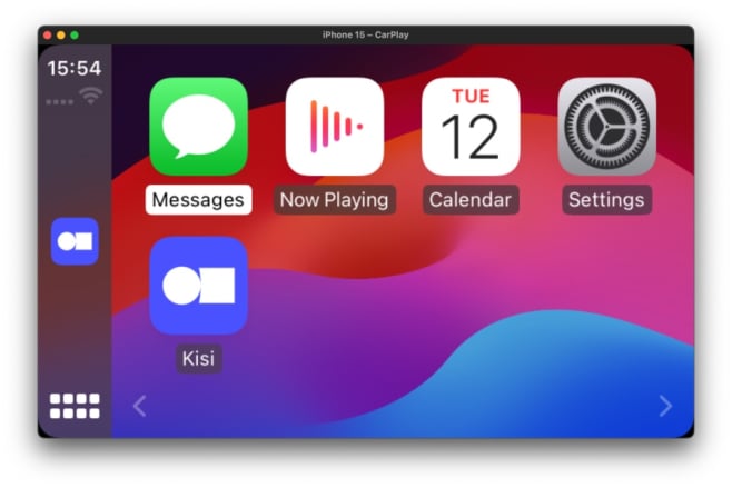 Kisi access control app on the Apple CarPlay Dashboard