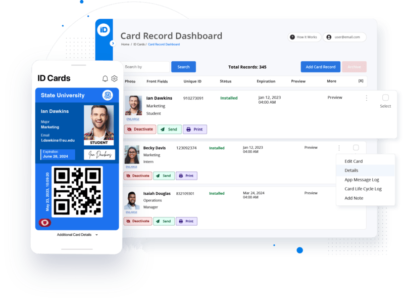 ID123 QR code and Kisi
