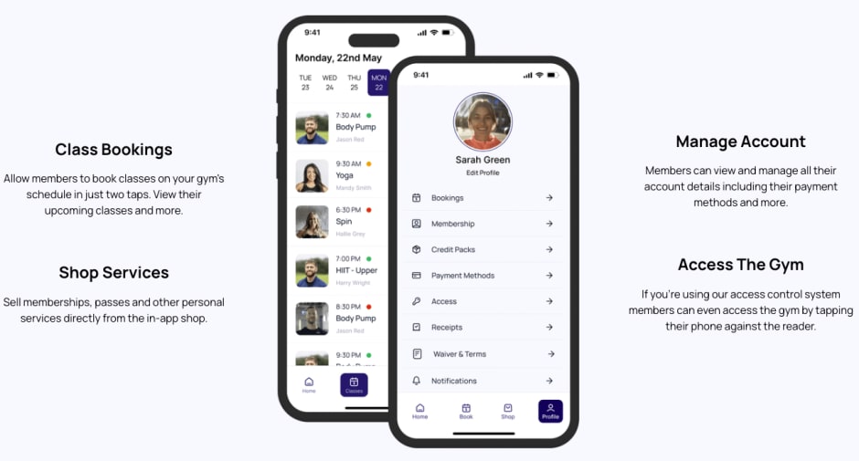 Gymflow mobile app 