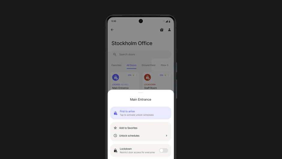 first to arrive schedules on mobile