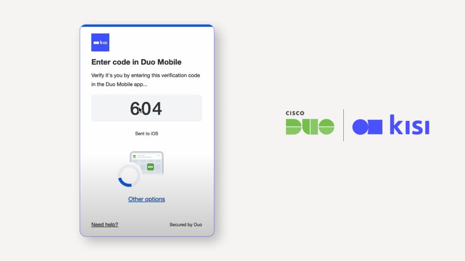 Integrate Kisi with Duo