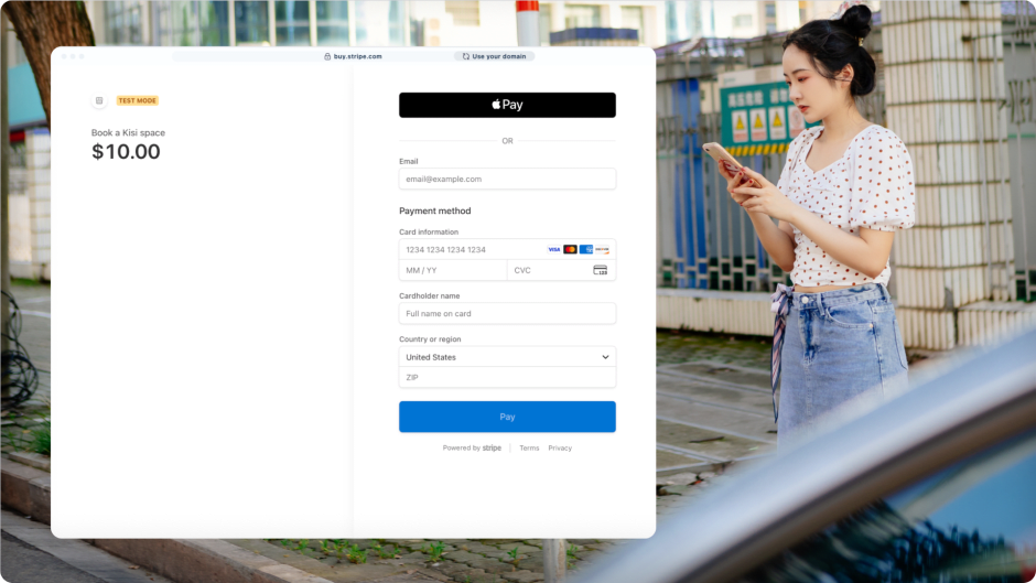 Collect payments for Bookings with Stripe integration