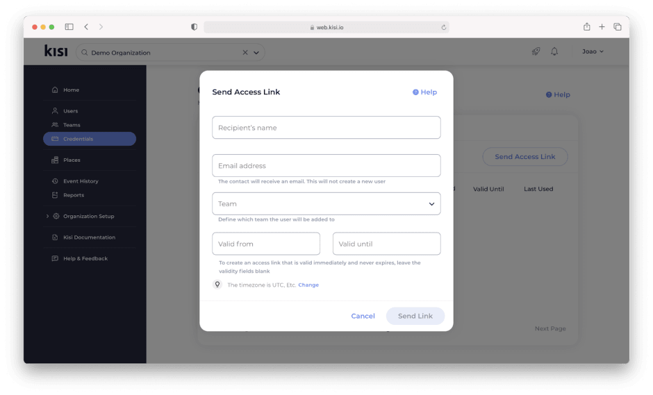 visitor-link-dashboard-in-kisi