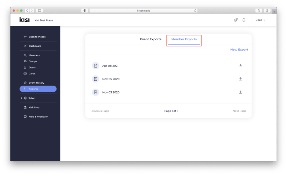kisi-member-audit-export