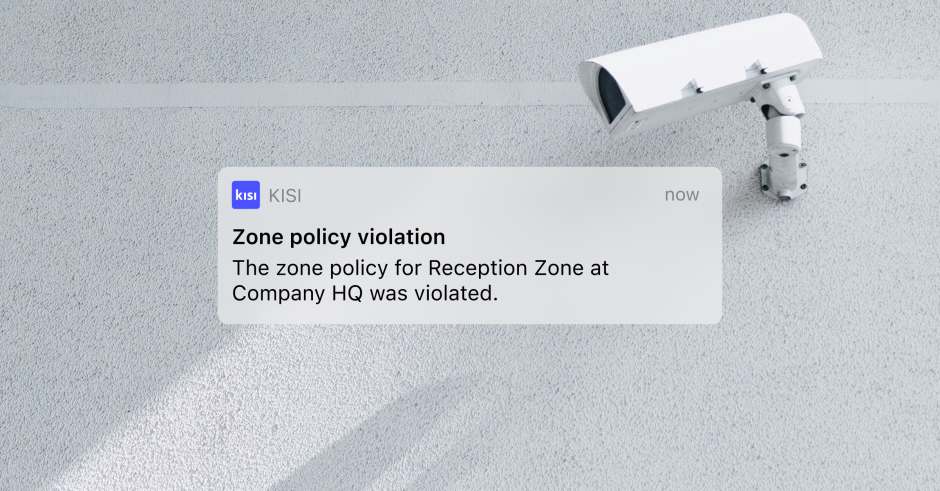 zone policy violation Kisi