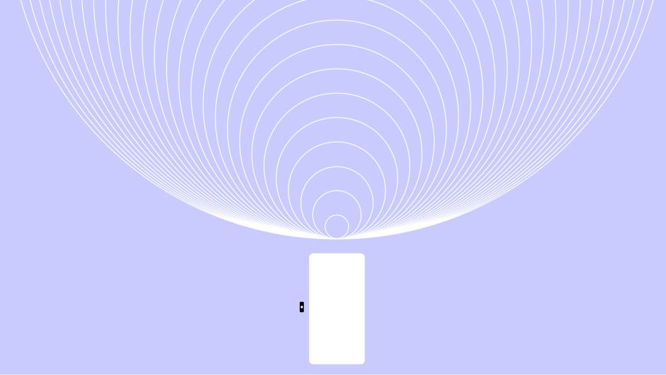 an illustration of a Kisi secured doors with connectivity rings above it emphasising Kisi's cloud-based access control functionalities