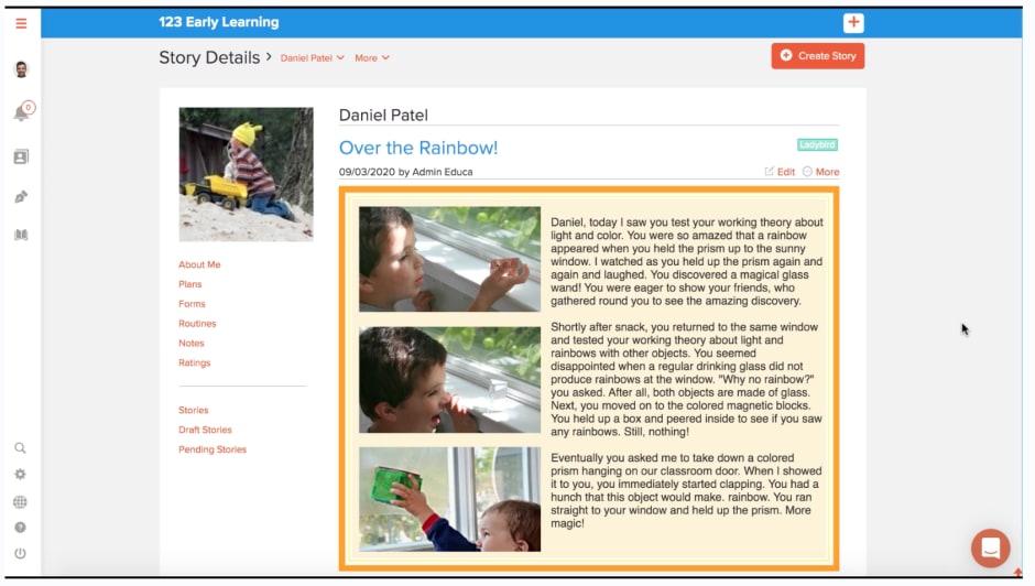 Educa childcare management software