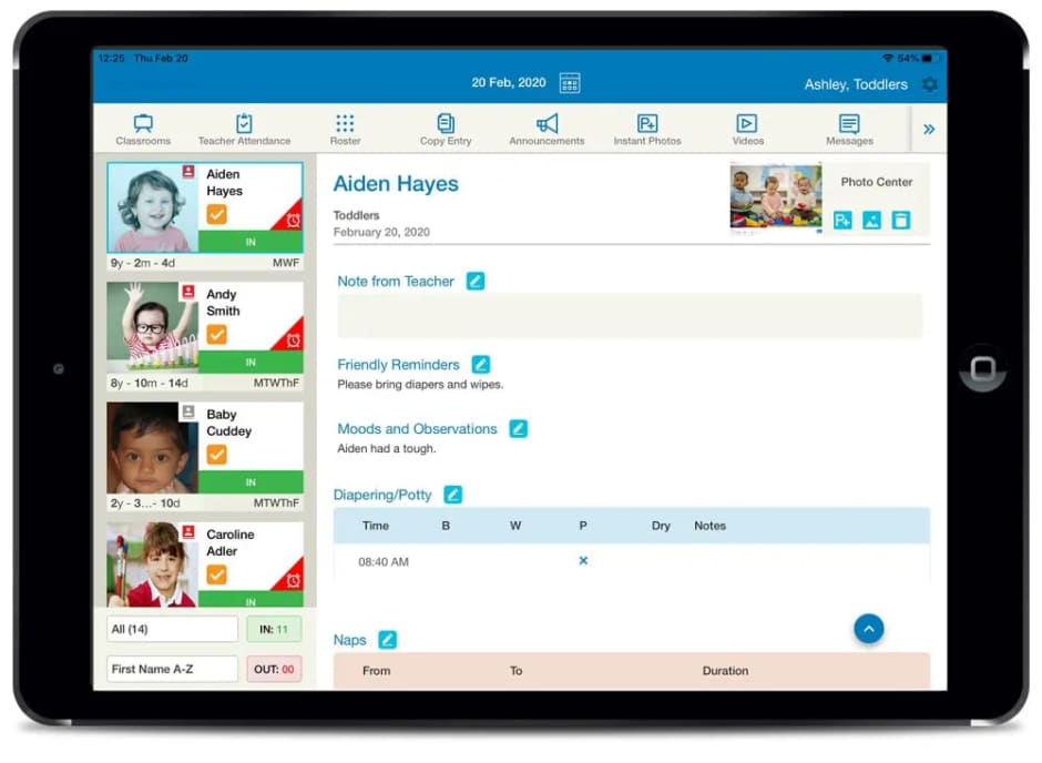 Smartcare childcare management software