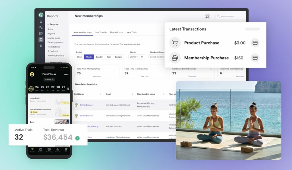 Glofox gym management system