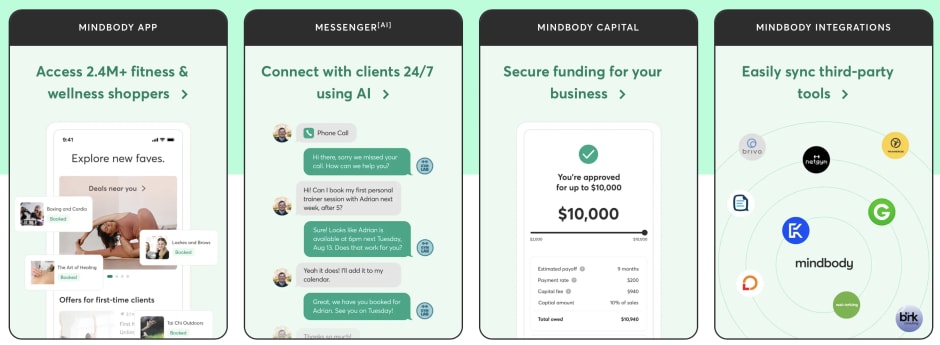 Mindbody fitness management software