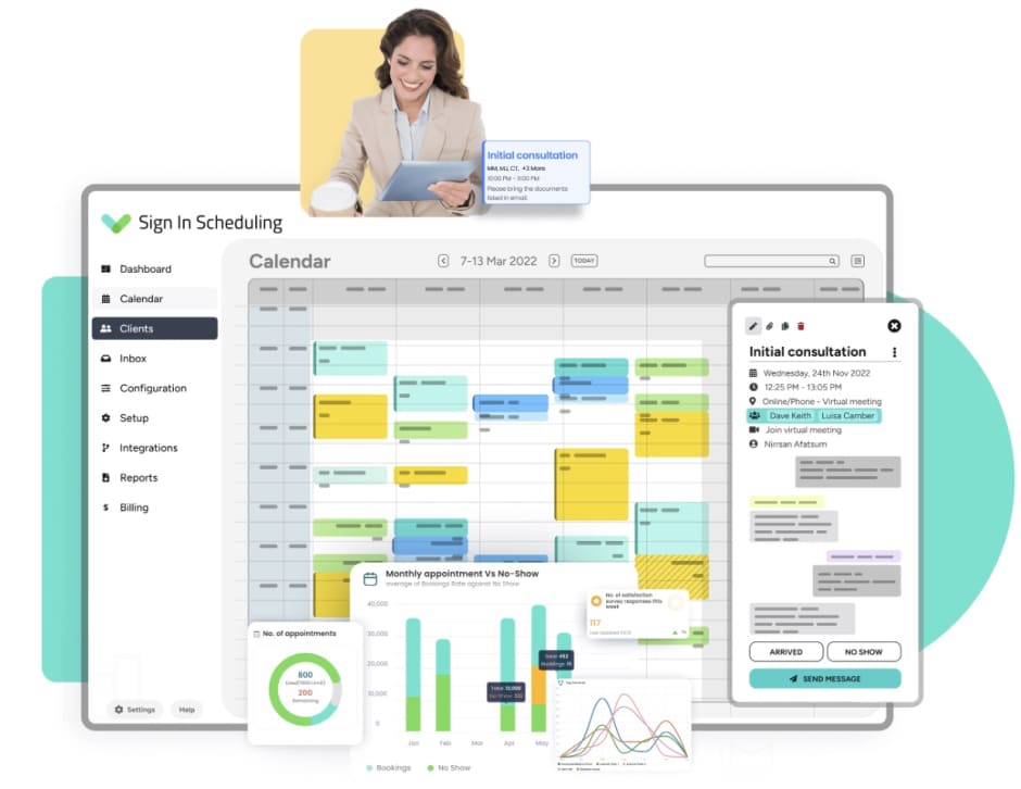 Sign In Scheduling gym management software