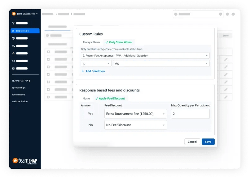 TeamSnap club management software