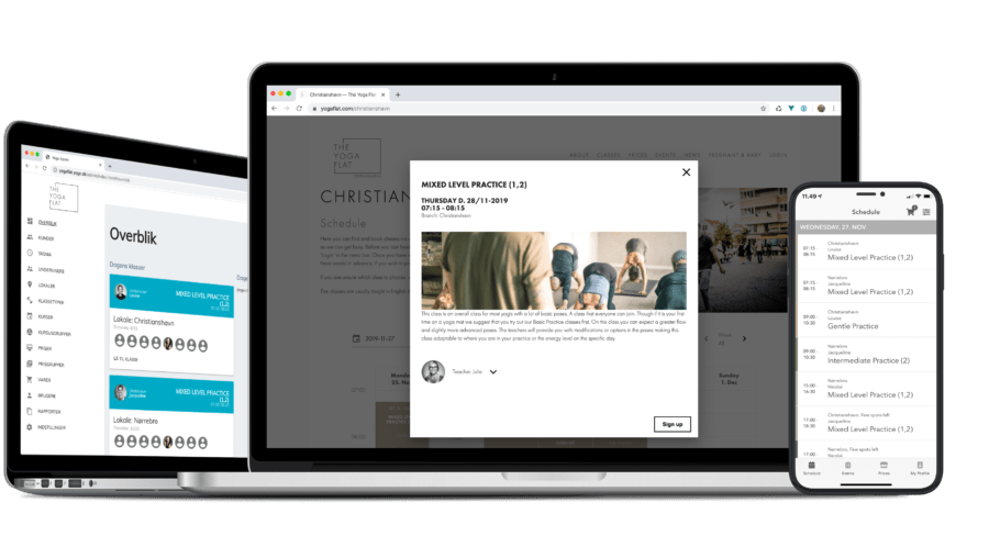 Yogo booking yoga studios management solution